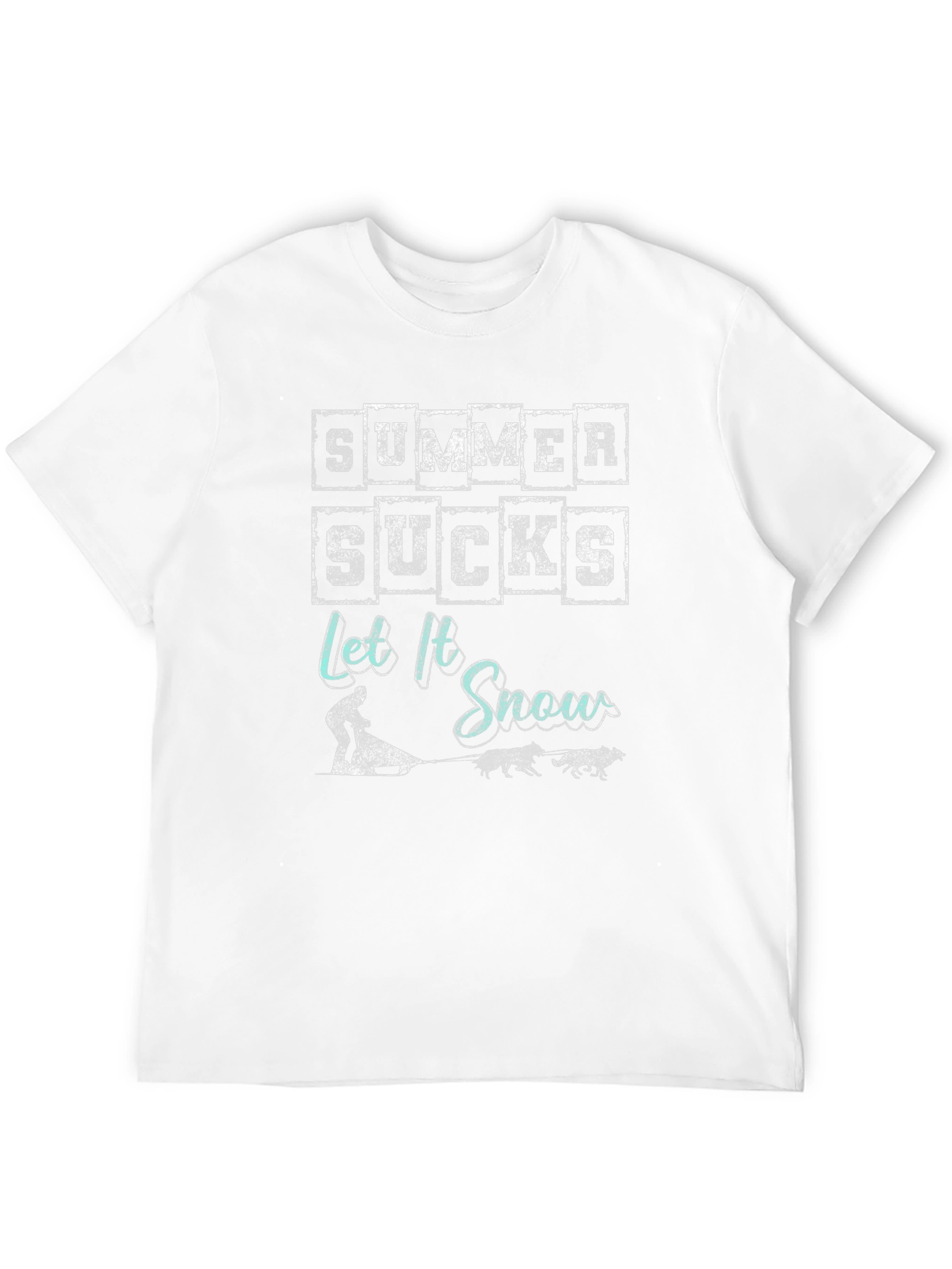 Summer Sucks Let It Snow Graphic T-Shirt