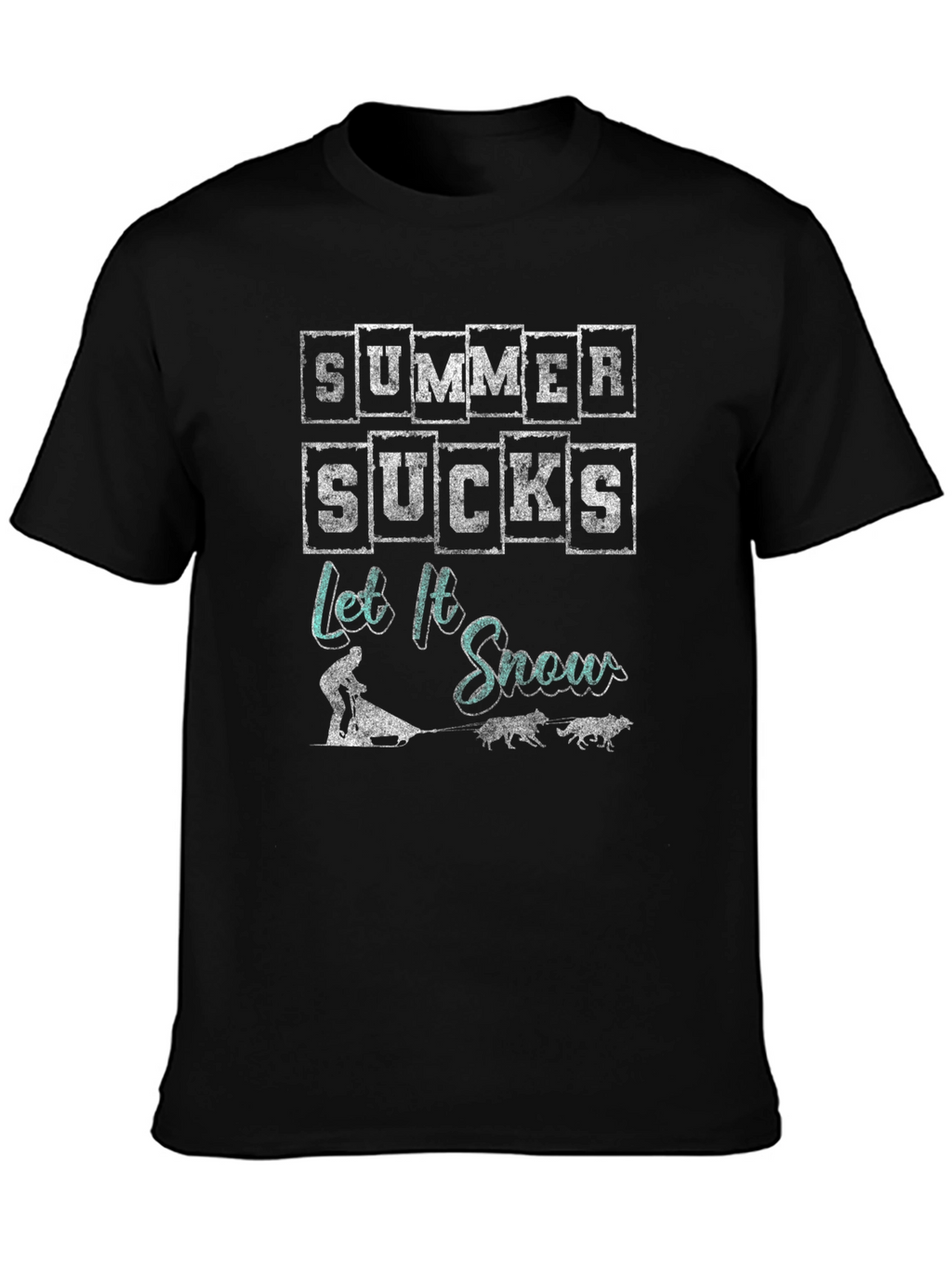 Summer Sucks Let It Snow Graphic T-Shirt