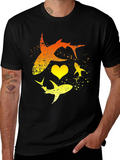 Shark Heart Graphic T-Shirt