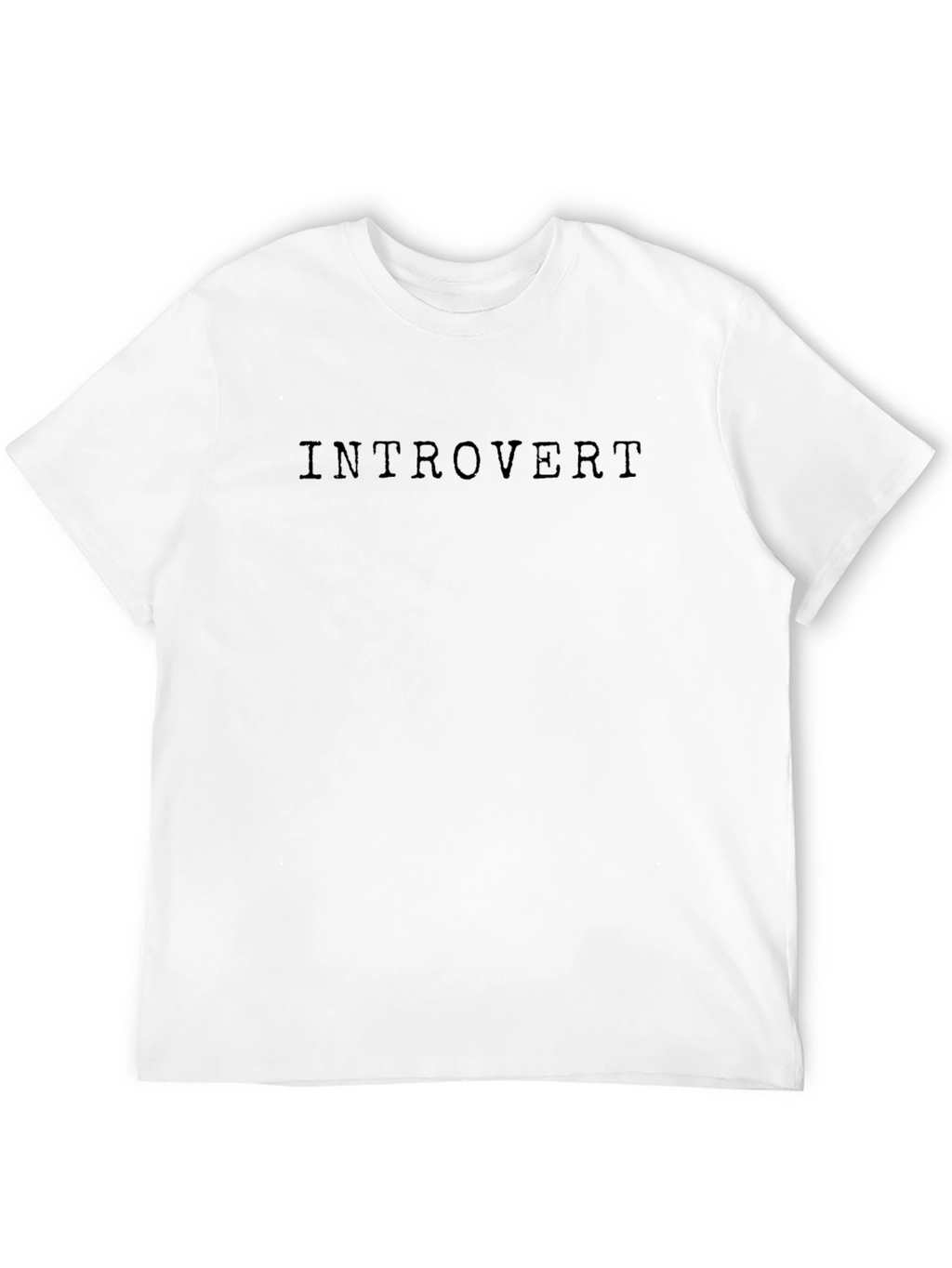 Introvert Black T-Shirt - Soft Cotton Tee
