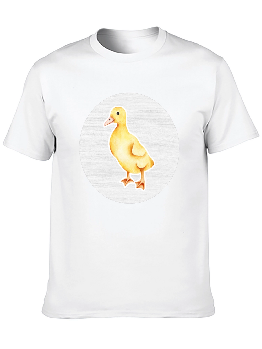Cute Duckling Graphic Tee - Black Cotton T-Shirt