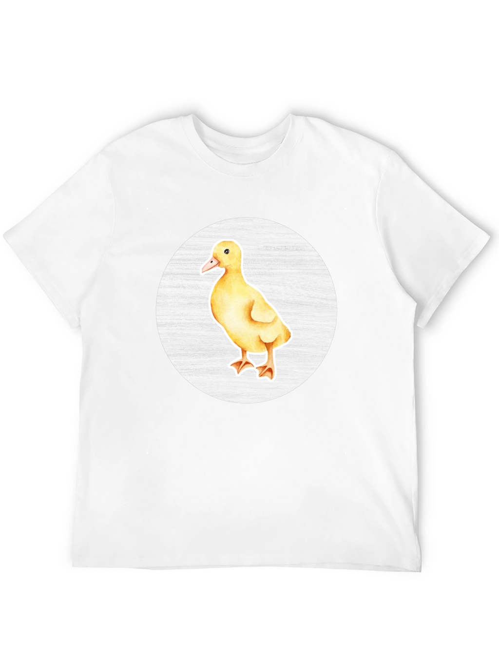 Cute Duckling Graphic Tee - Black Cotton T-Shirt