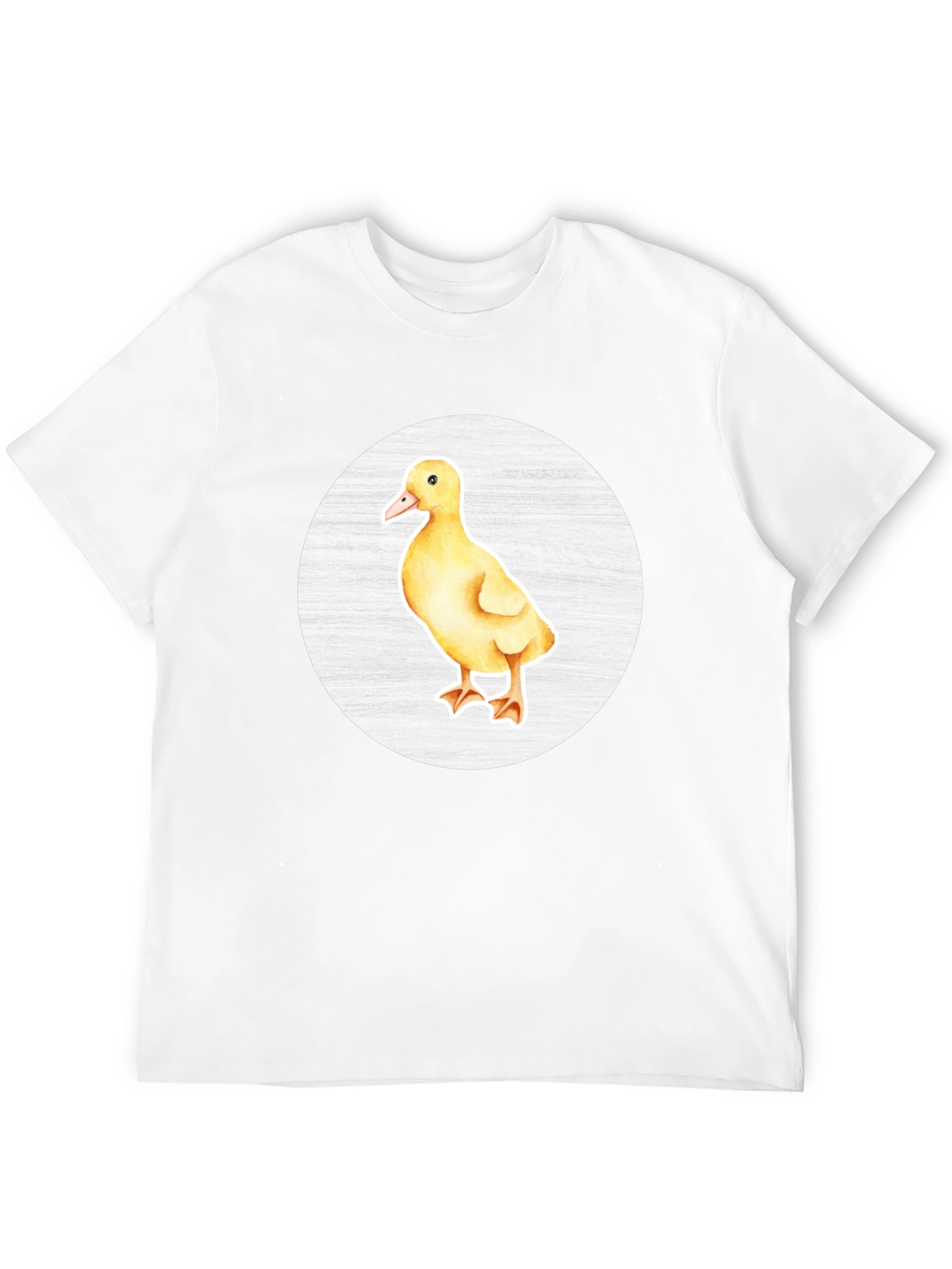 Cute Duckling Graphic Tee - Black Cotton T-Shirt