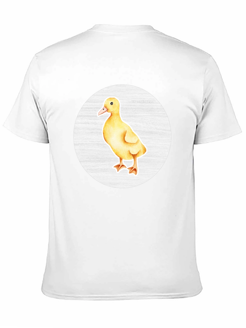 Cute Duckling Graphic Tee - Black Cotton T-Shirt