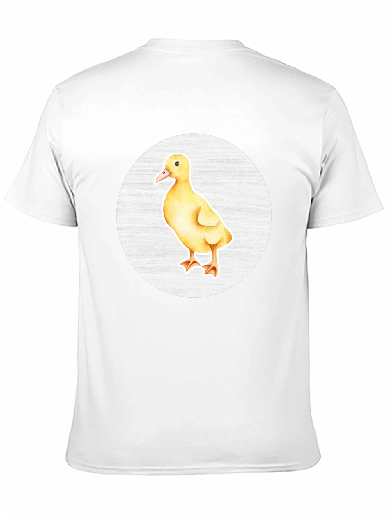 Cute Duckling Graphic Tee - Black Cotton T-Shirt