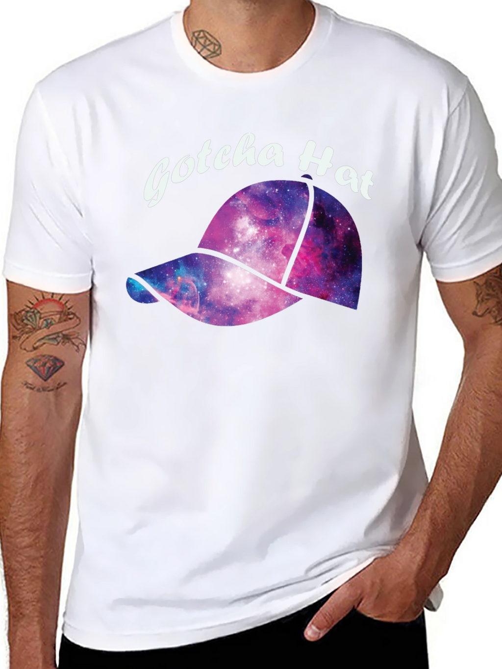 Gotcha Hat Galaxy T-Shirt