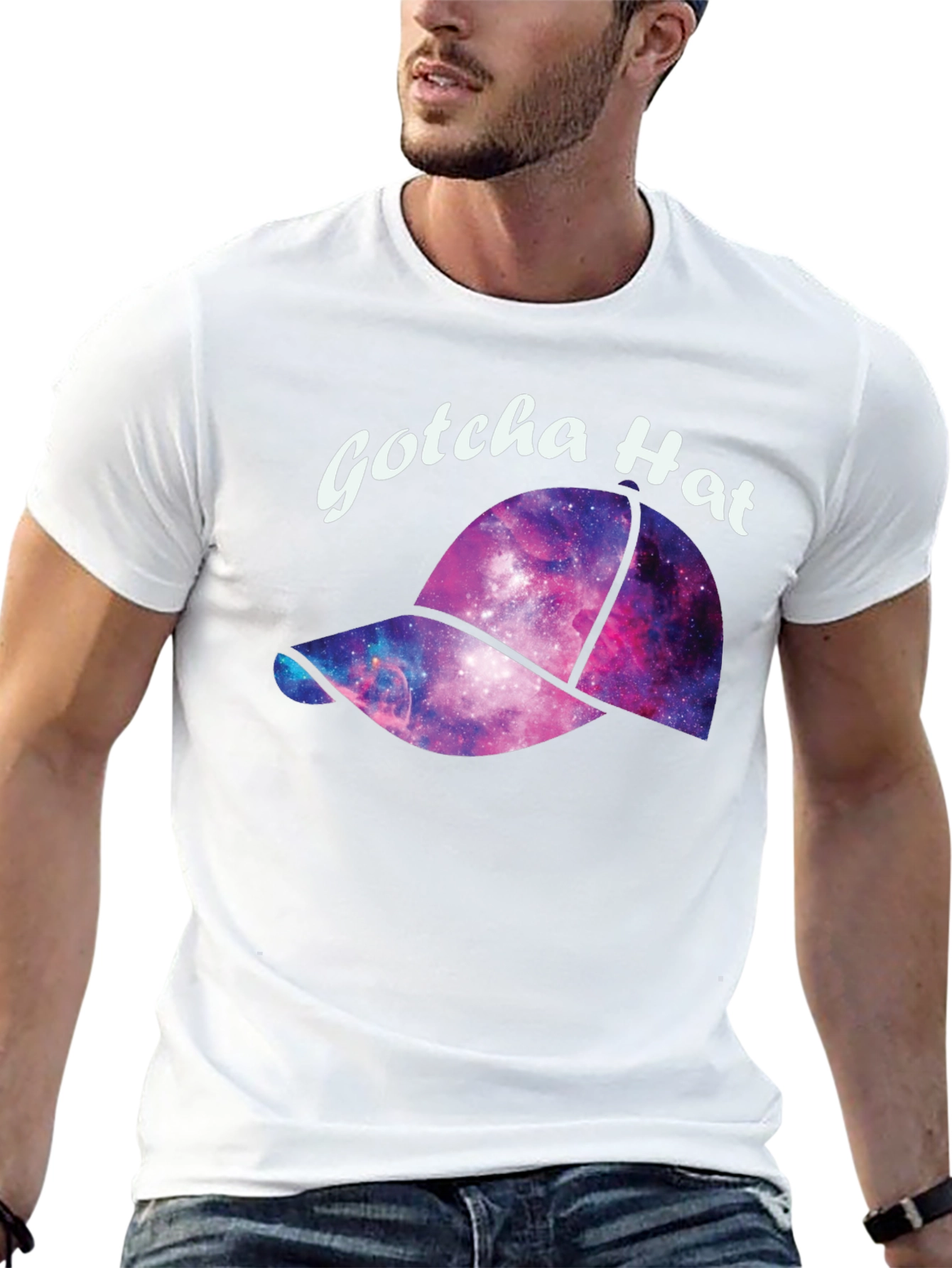 Gotcha Hat Galaxy T-Shirt