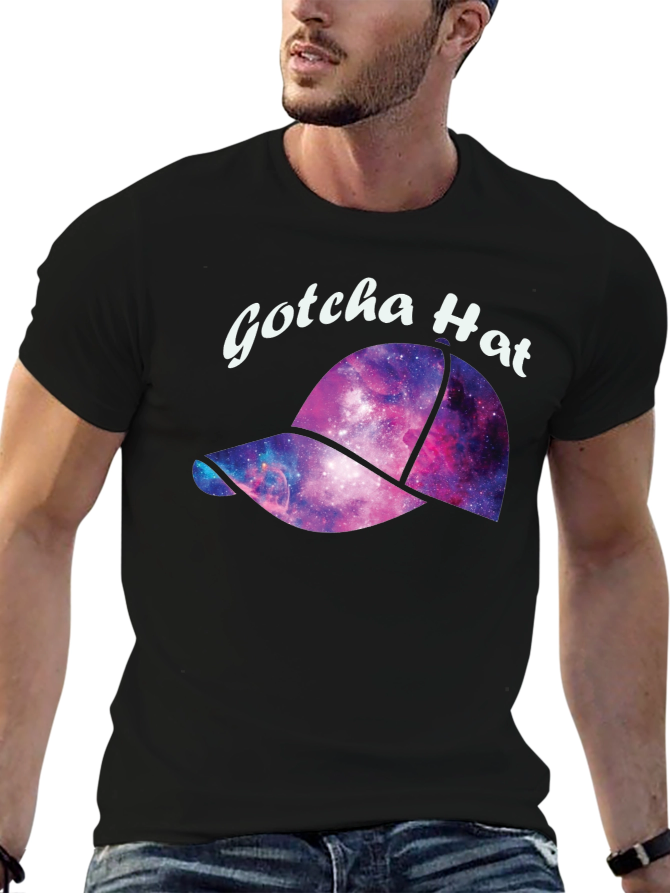 Gotcha Hat Galaxy T-Shirt