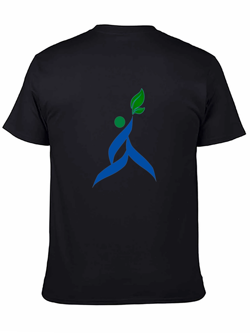 Stylish Black T-Shirt with Unique Nature-Inspired Graphic