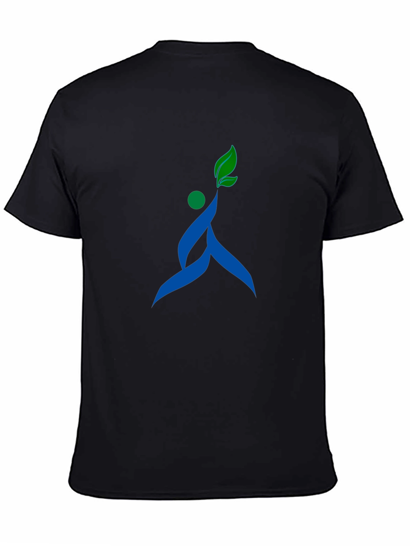 Stylish Black T-Shirt with Unique Nature-Inspired Graphic