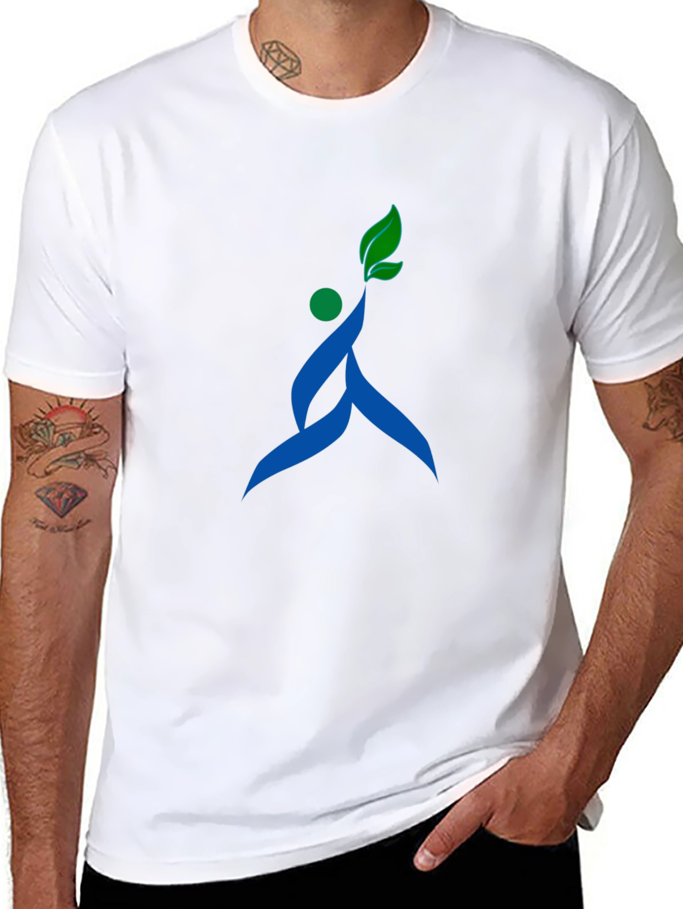 Stylish Black T-Shirt with Unique Nature-Inspired Graphic