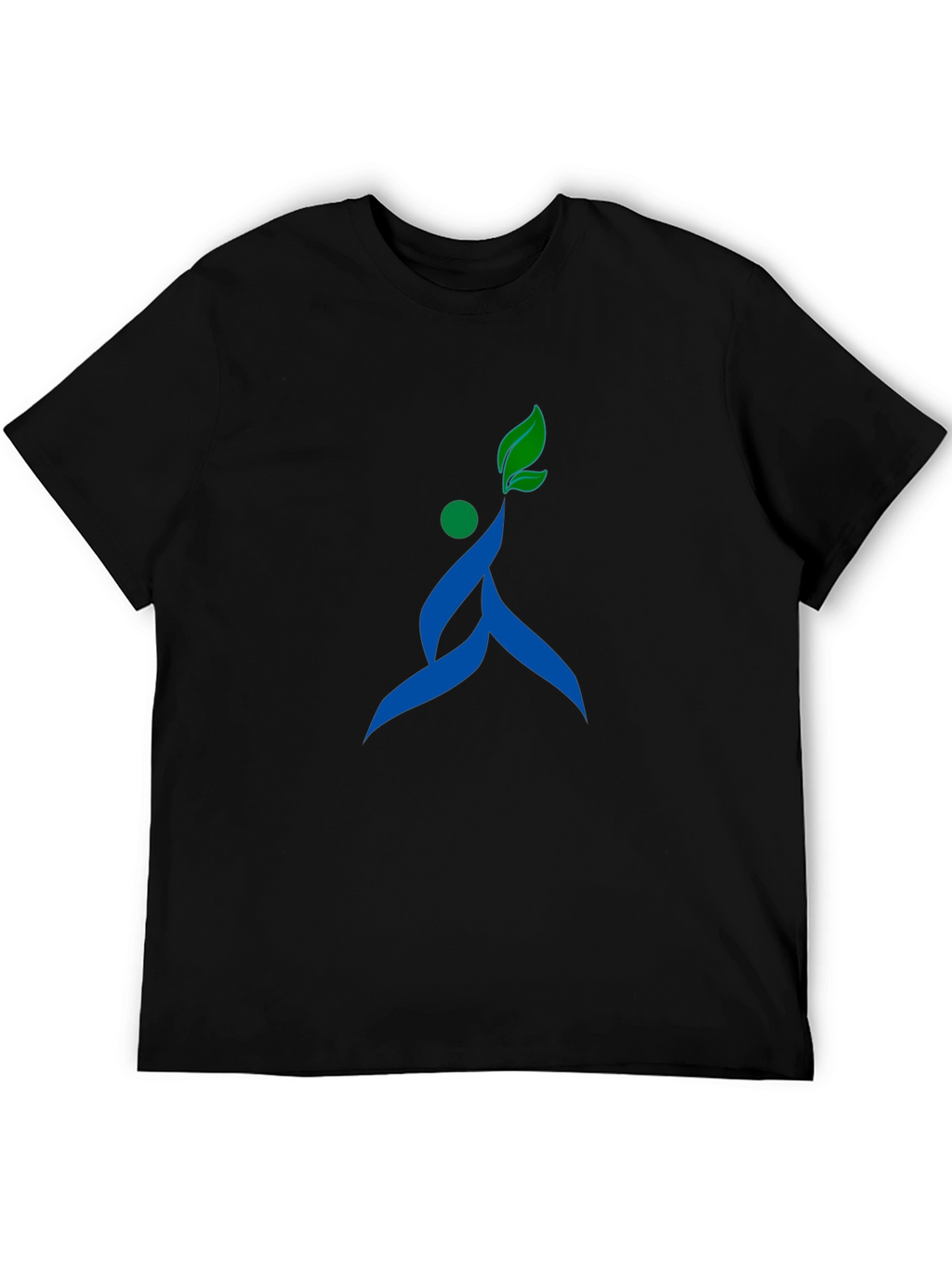 Stylish Black T-Shirt with Unique Nature-Inspired Graphic
