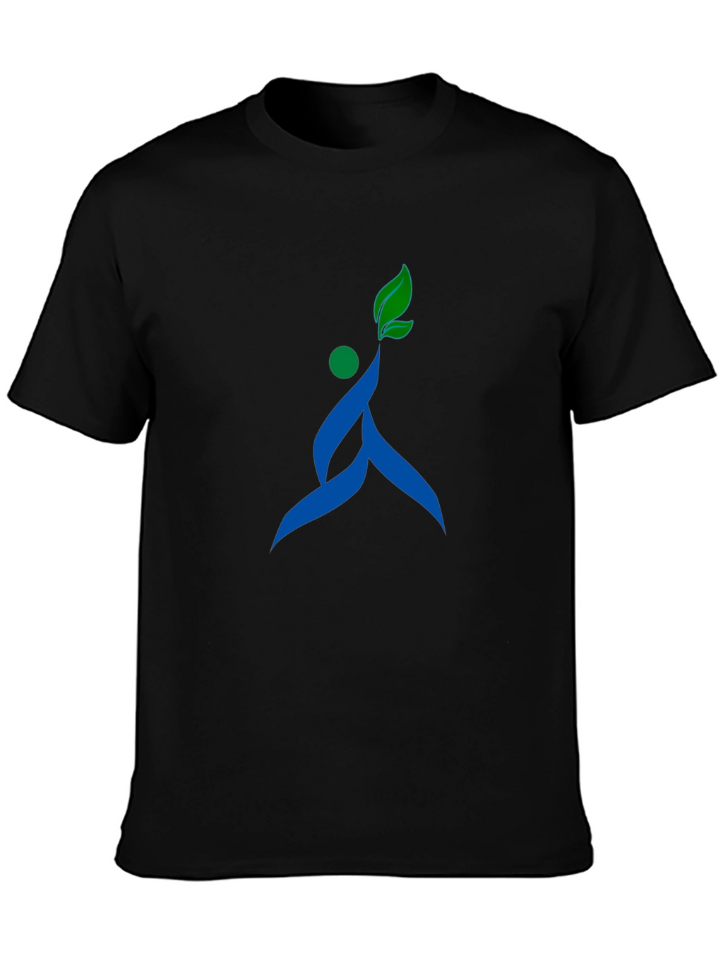 Stylish Black T-Shirt with Unique Nature-Inspired Graphic