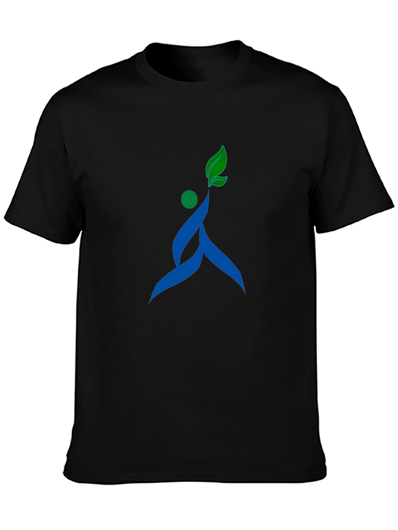 Stylish Black T-Shirt with Unique Nature-Inspired Graphic
