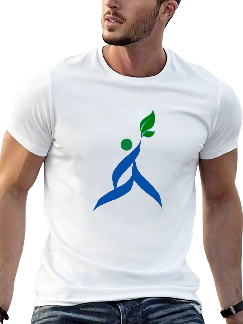 Stylish Black T-Shirt with Unique Nature-Inspired Graphic