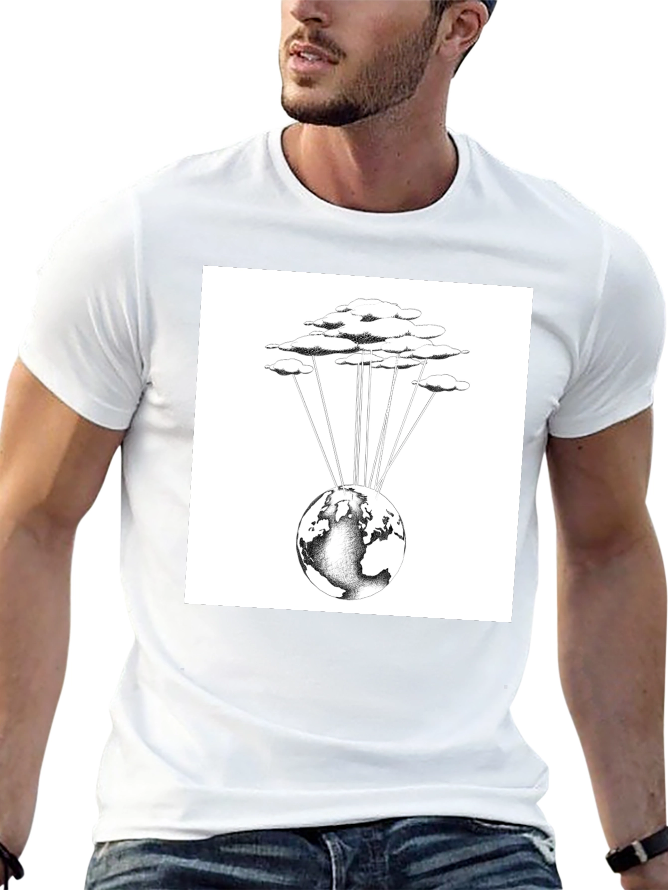 Cloud-Connected World Graphic Tee