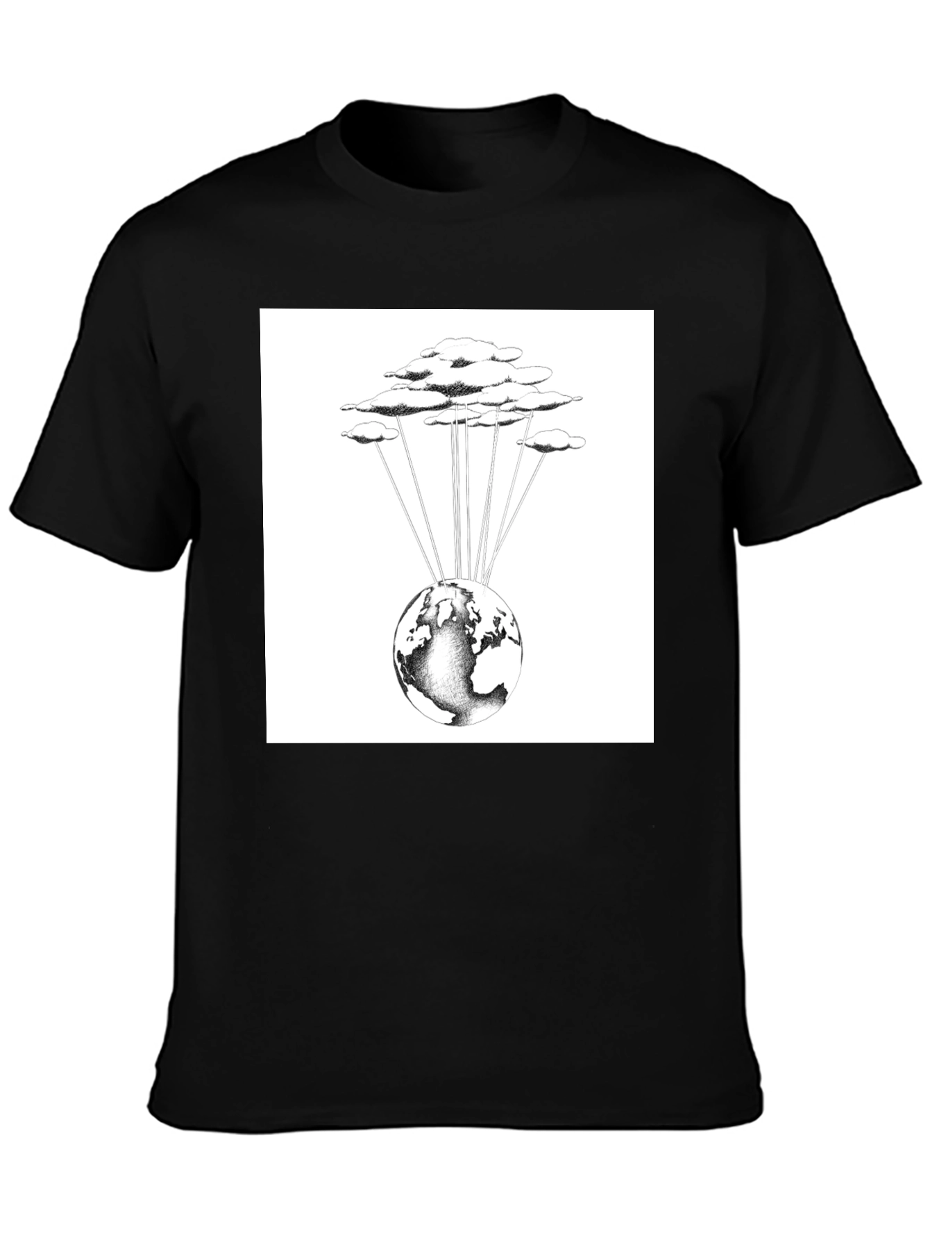 Cloud-Connected World Graphic Tee