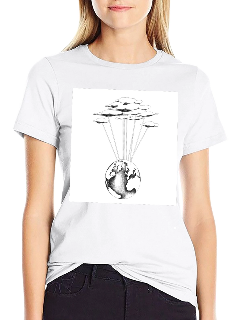 Cloud-Connected World Graphic Tee