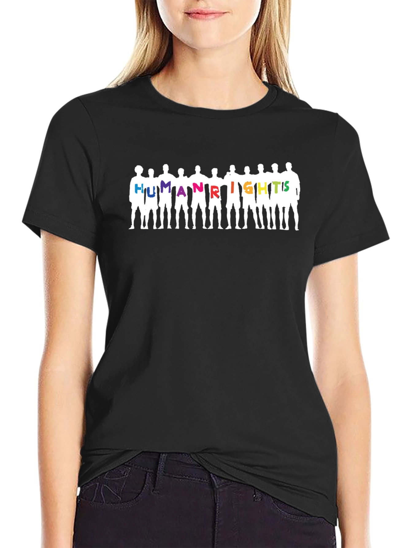 Human Rights Graphic Tee - Black