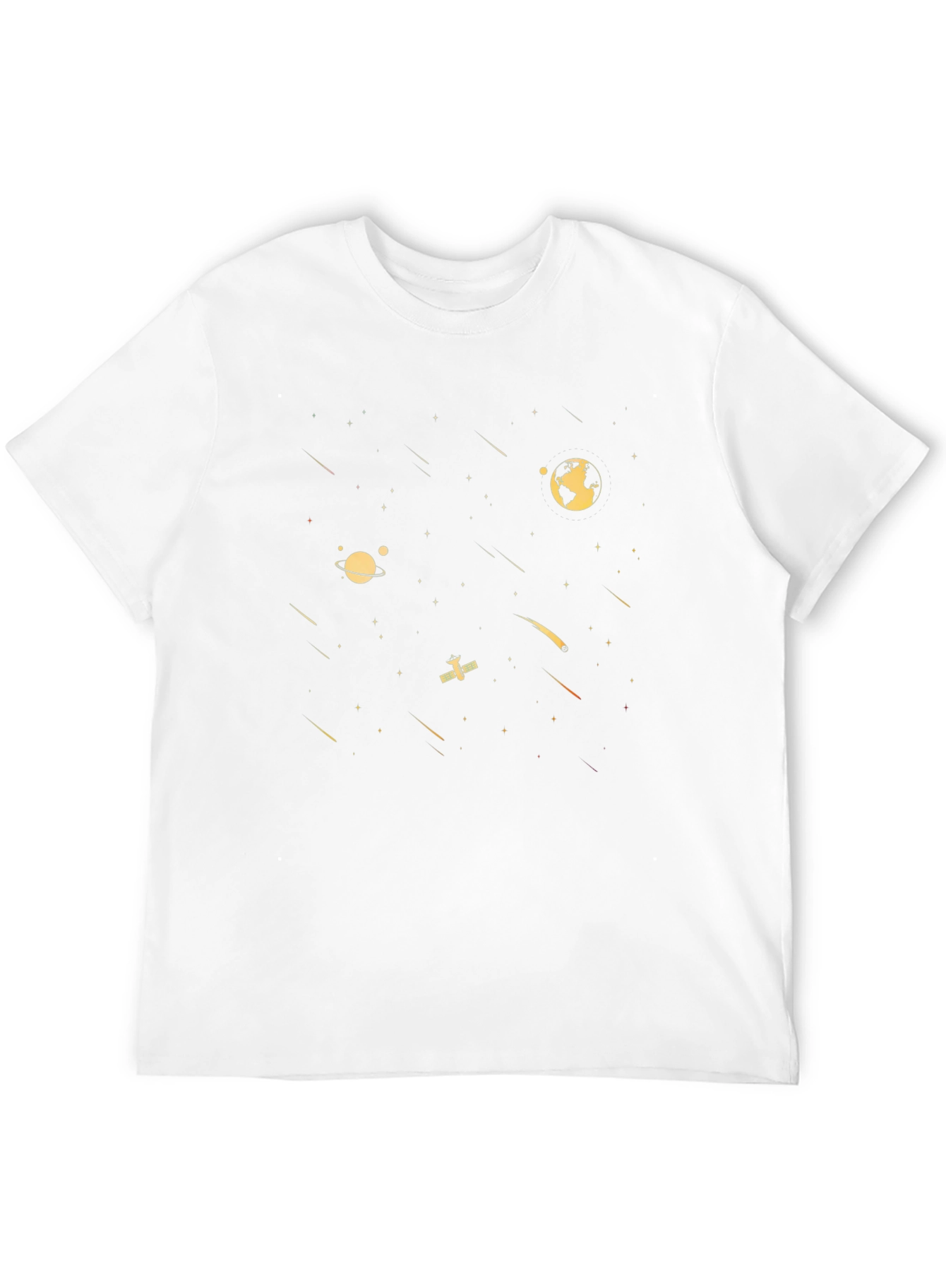 Space Galaxy Graphic Tee - Black