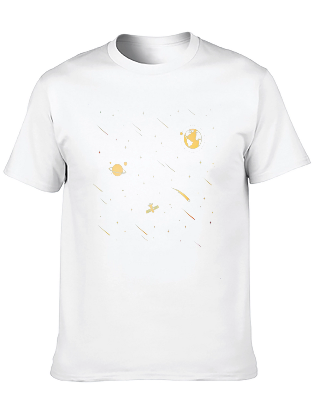 Space Galaxy Graphic Tee - Black