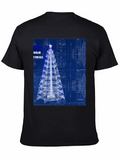 Blueprint Christmas Tree Graphic Tee