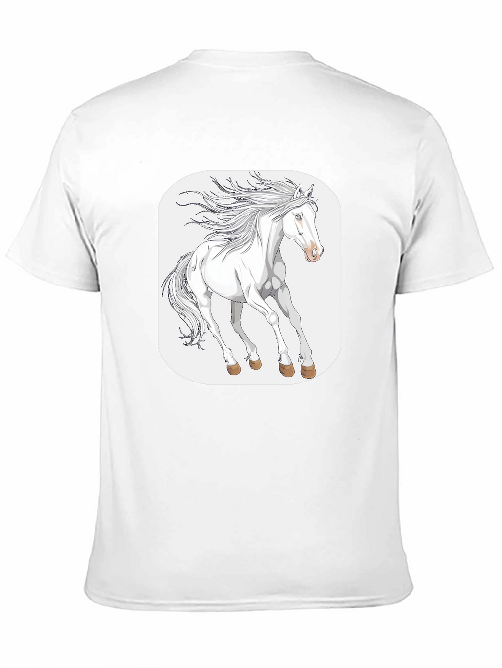 White Horse Graphic Tee - Stylish Comfort
