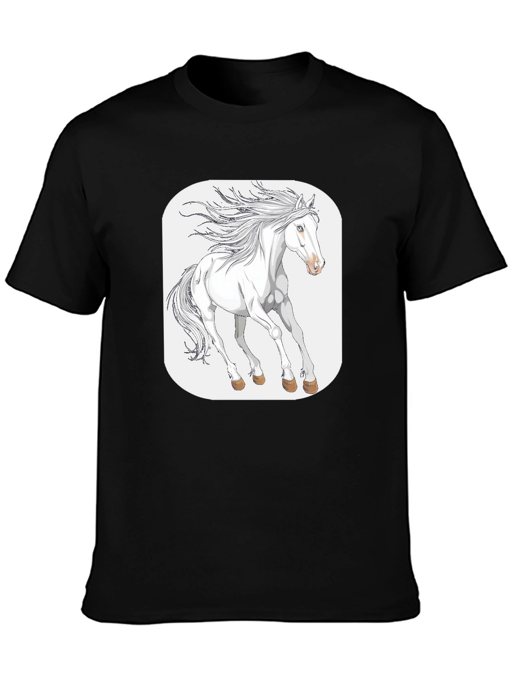White Horse Graphic Tee - Stylish Comfort