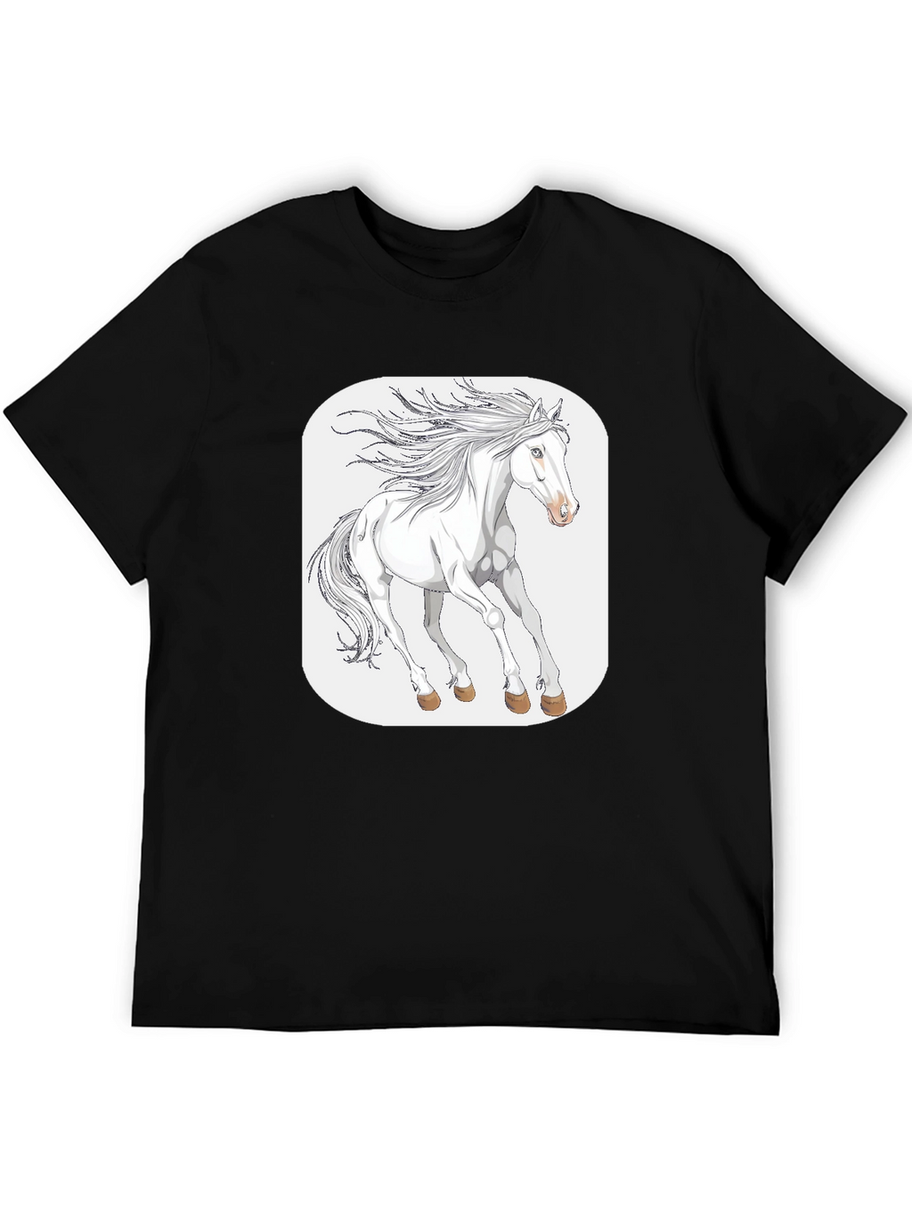 White Horse Graphic Tee - Stylish Comfort