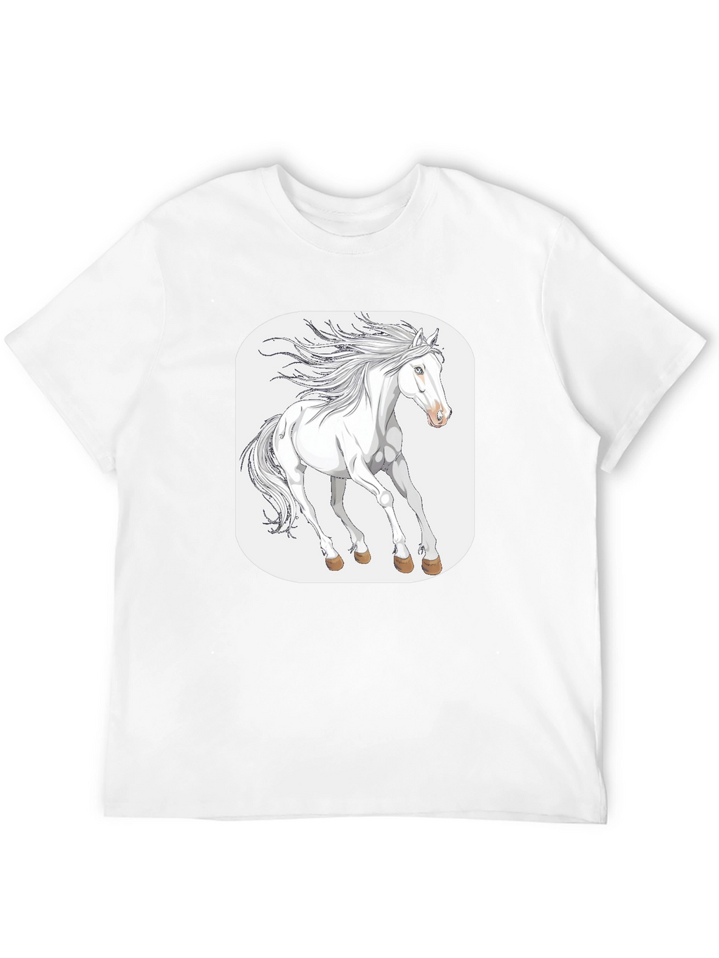 White Horse Graphic Tee - Stylish Comfort