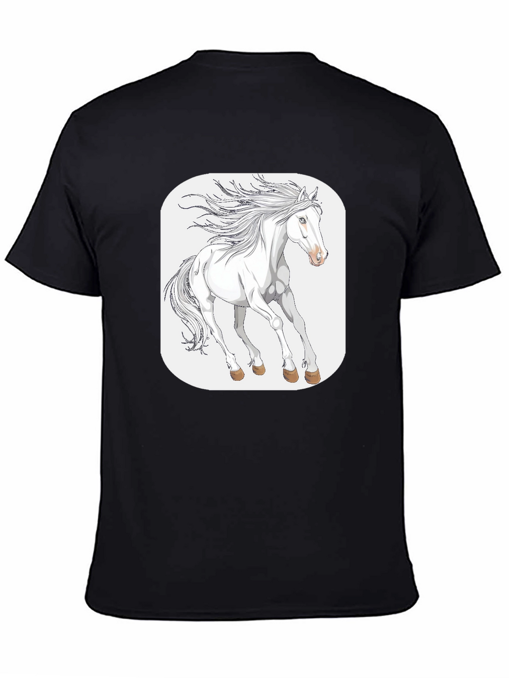 White Horse Graphic Tee - Stylish Comfort