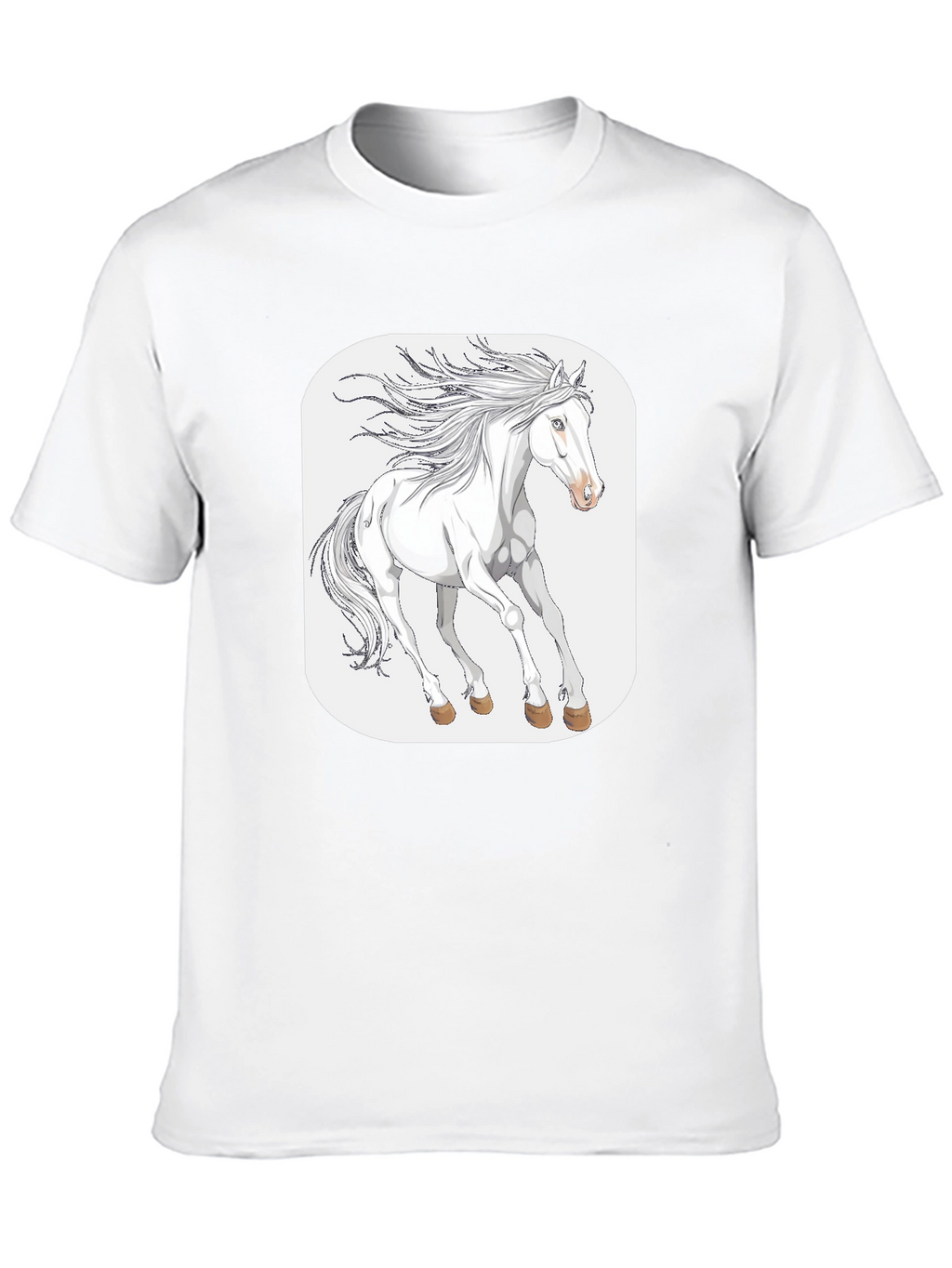 White Horse Graphic Tee - Stylish Comfort