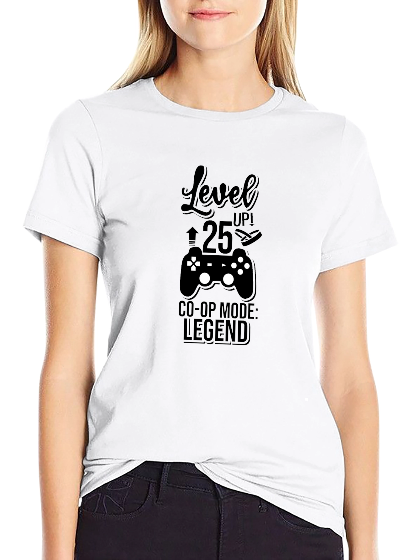 Level Up 25 Co-Op Legend Black T-Shirt