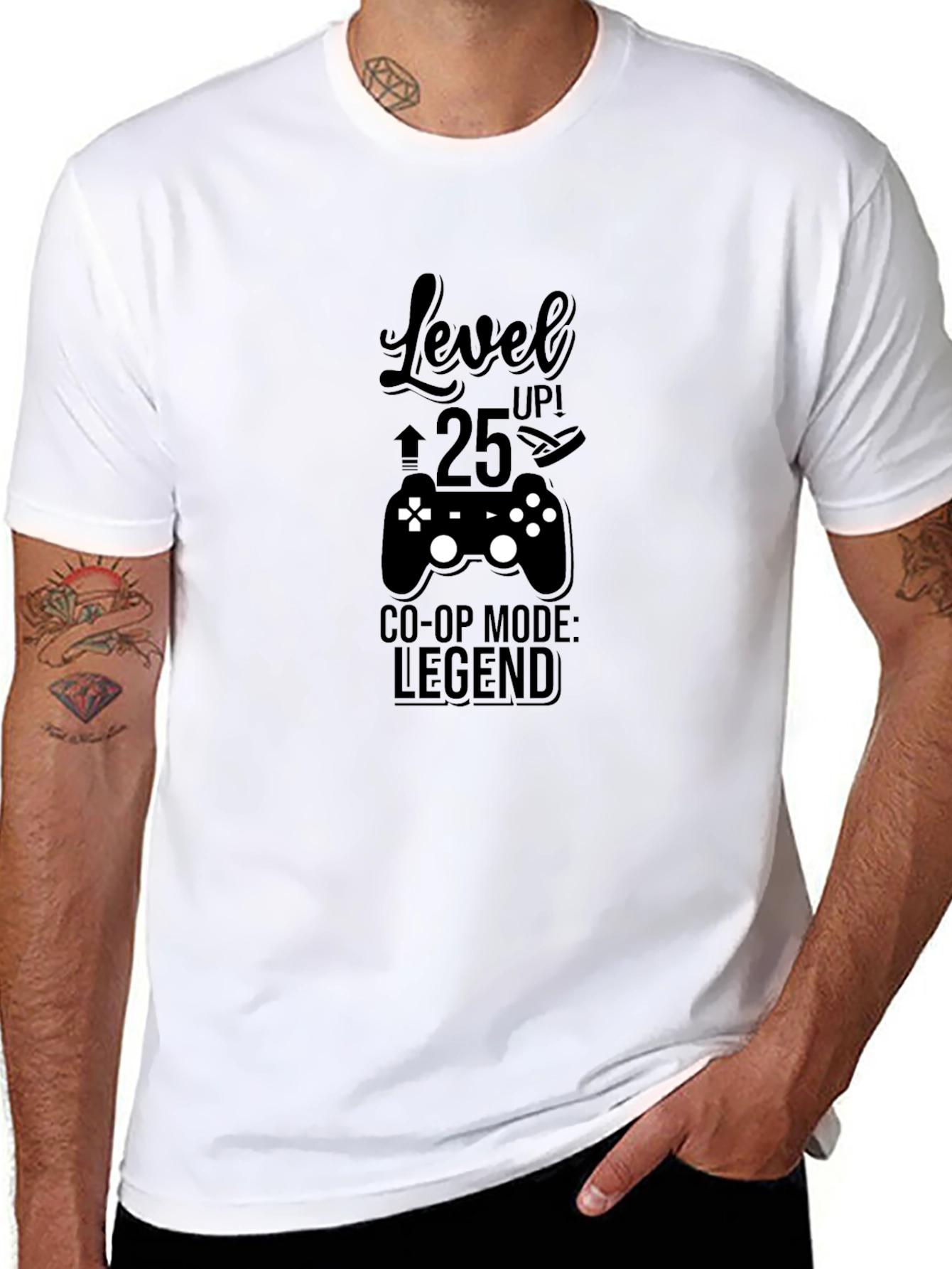 Level Up 25 Co-Op Legend Black T-Shirt