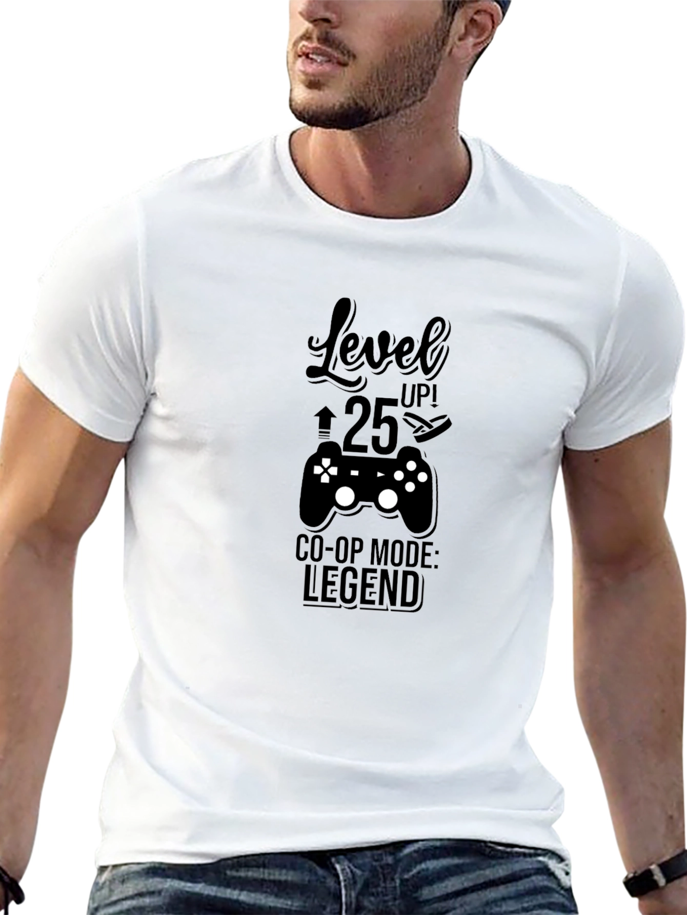 Level Up 25 Co-Op Legend Black T-Shirt