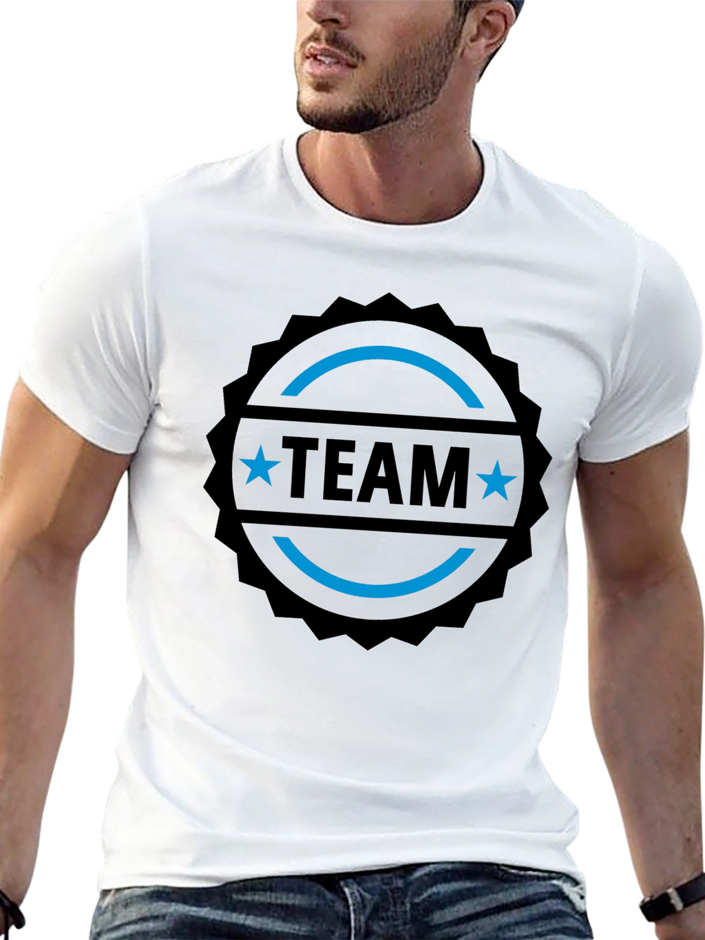 Team Graphic Black T-Shirt