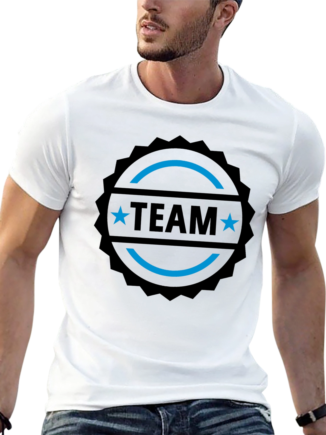 Team Graphic Black T-Shirt