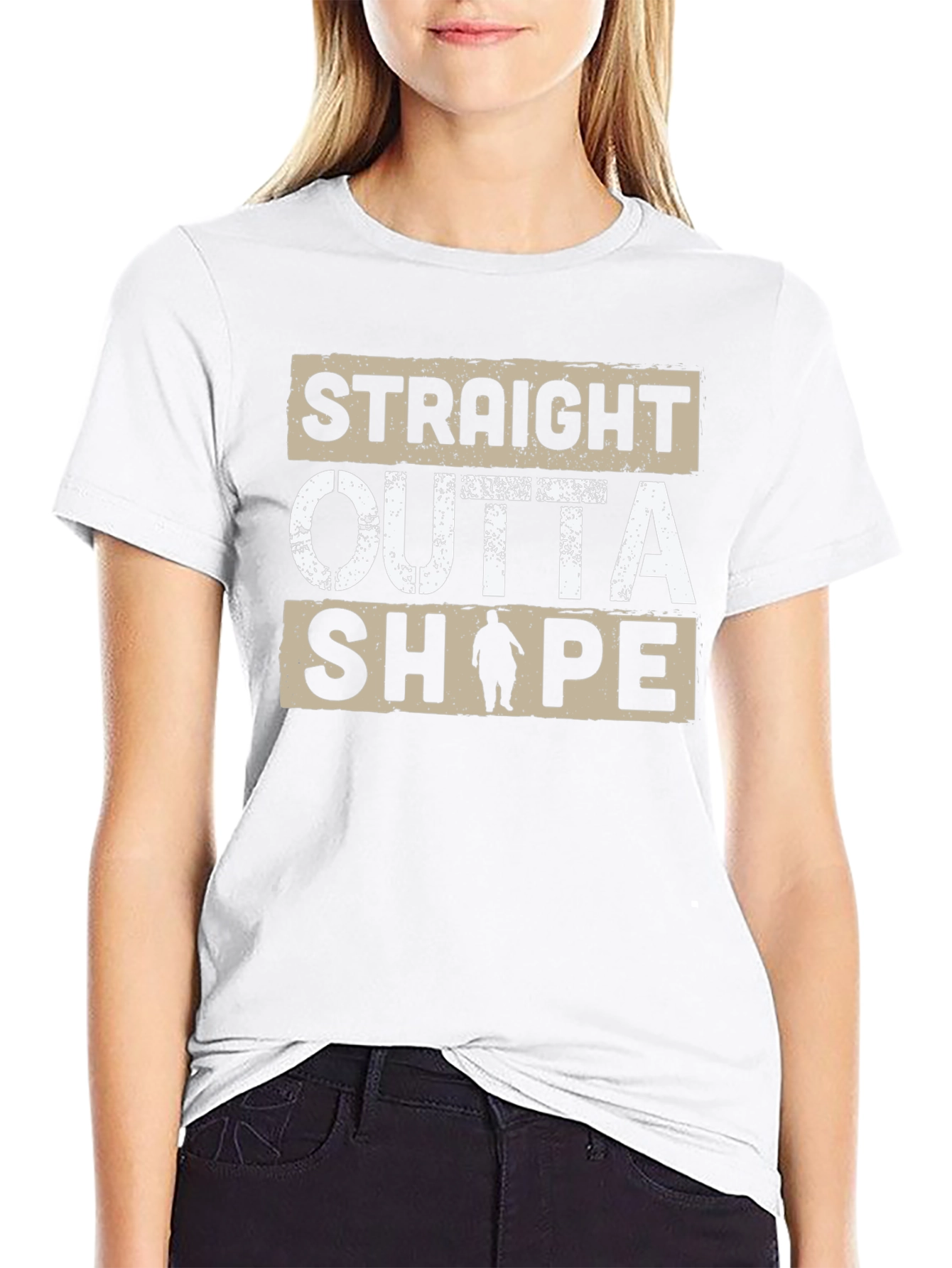 Straight Outta Shape T-Shirt - Funny Graphic Tee