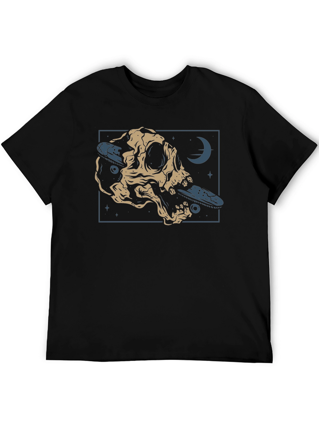 Skate Skull Graphic Tee - Edgy Style