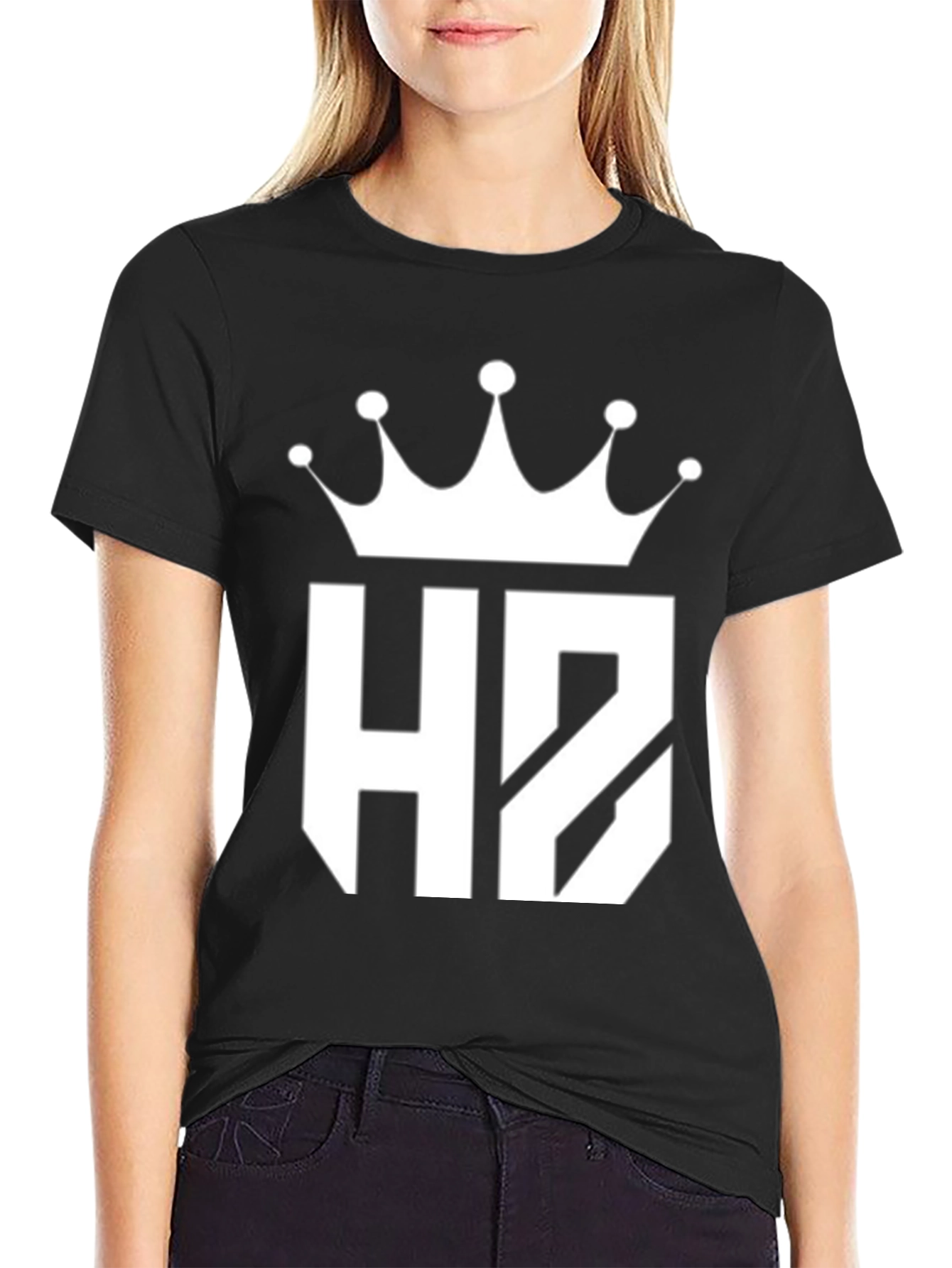 King HZ Black Graphic Tee - Modern Casual Style