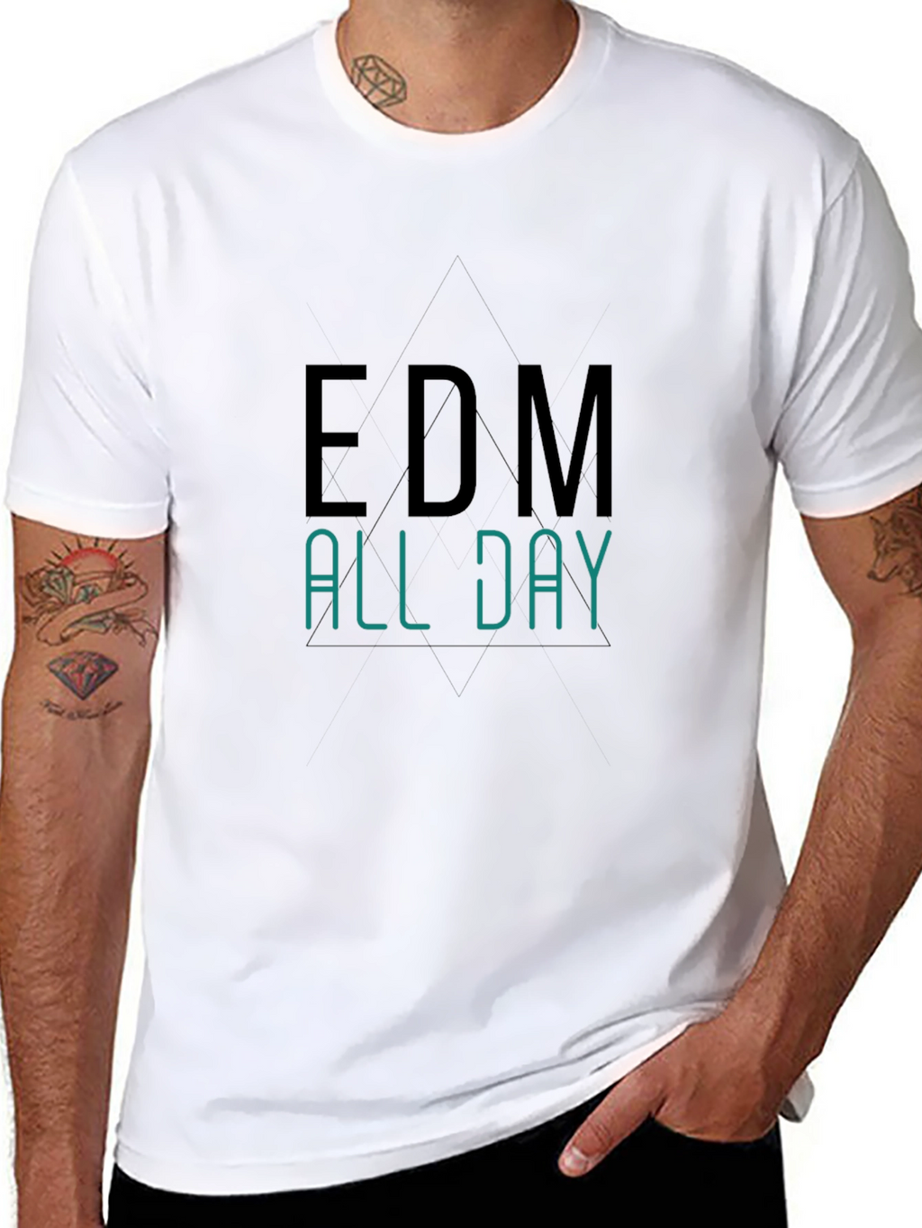 EDM All Day Black T-Shirt