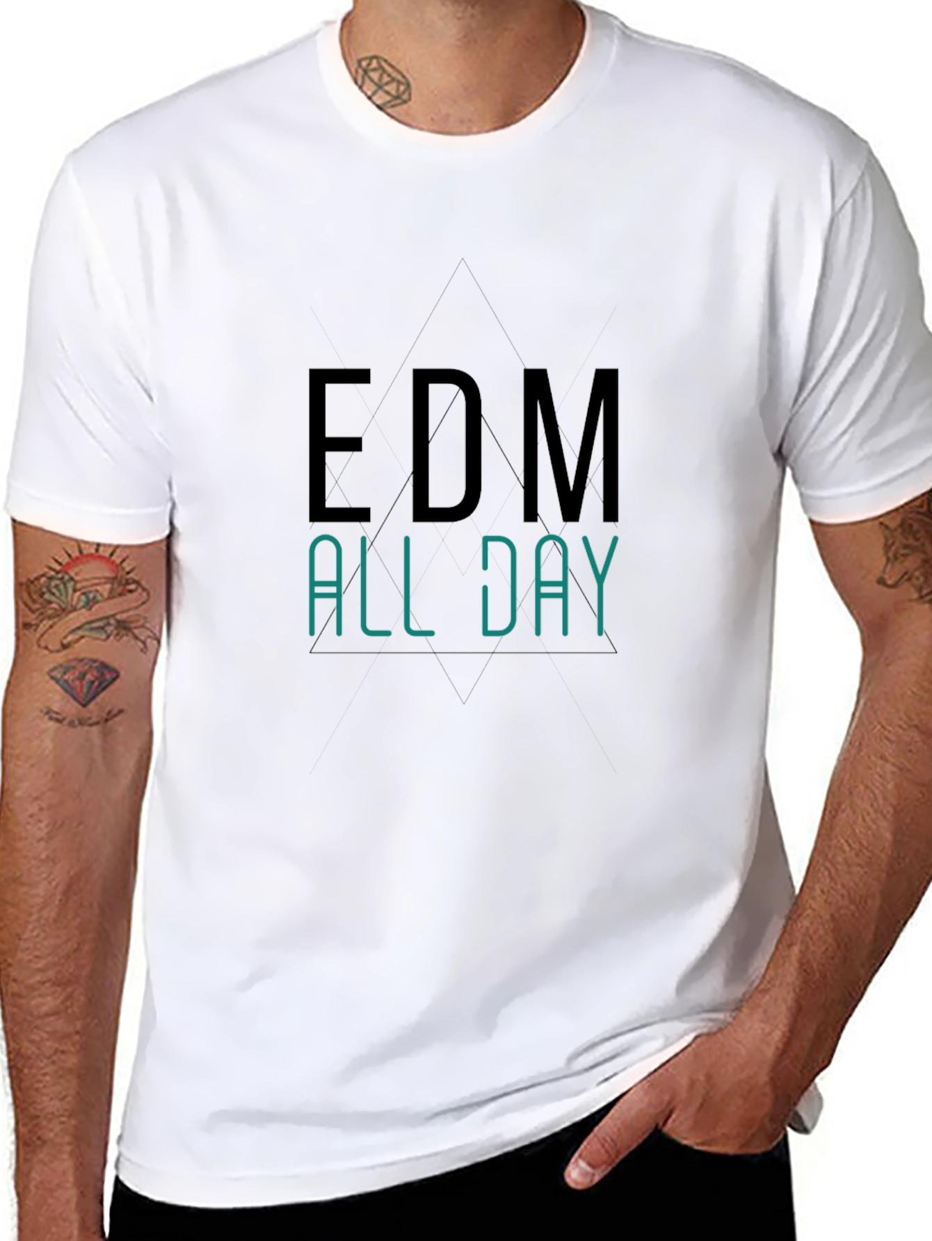 EDM All Day Black T-Shirt