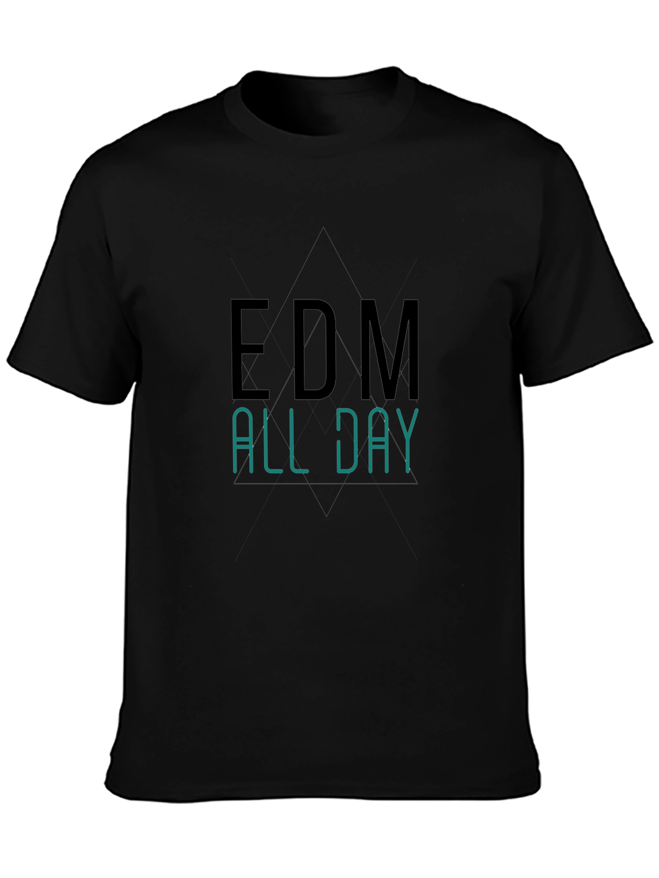 EDM All Day Black T-Shirt