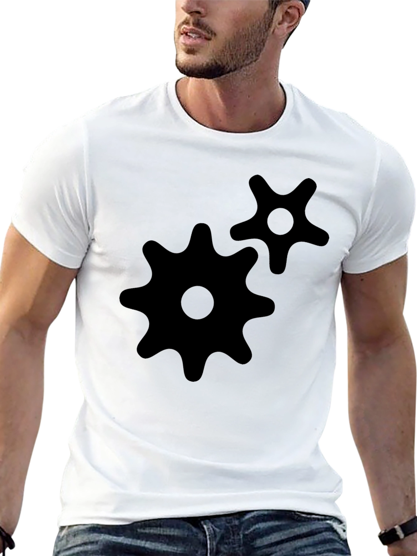 Gear Graphic Black T-Shirt