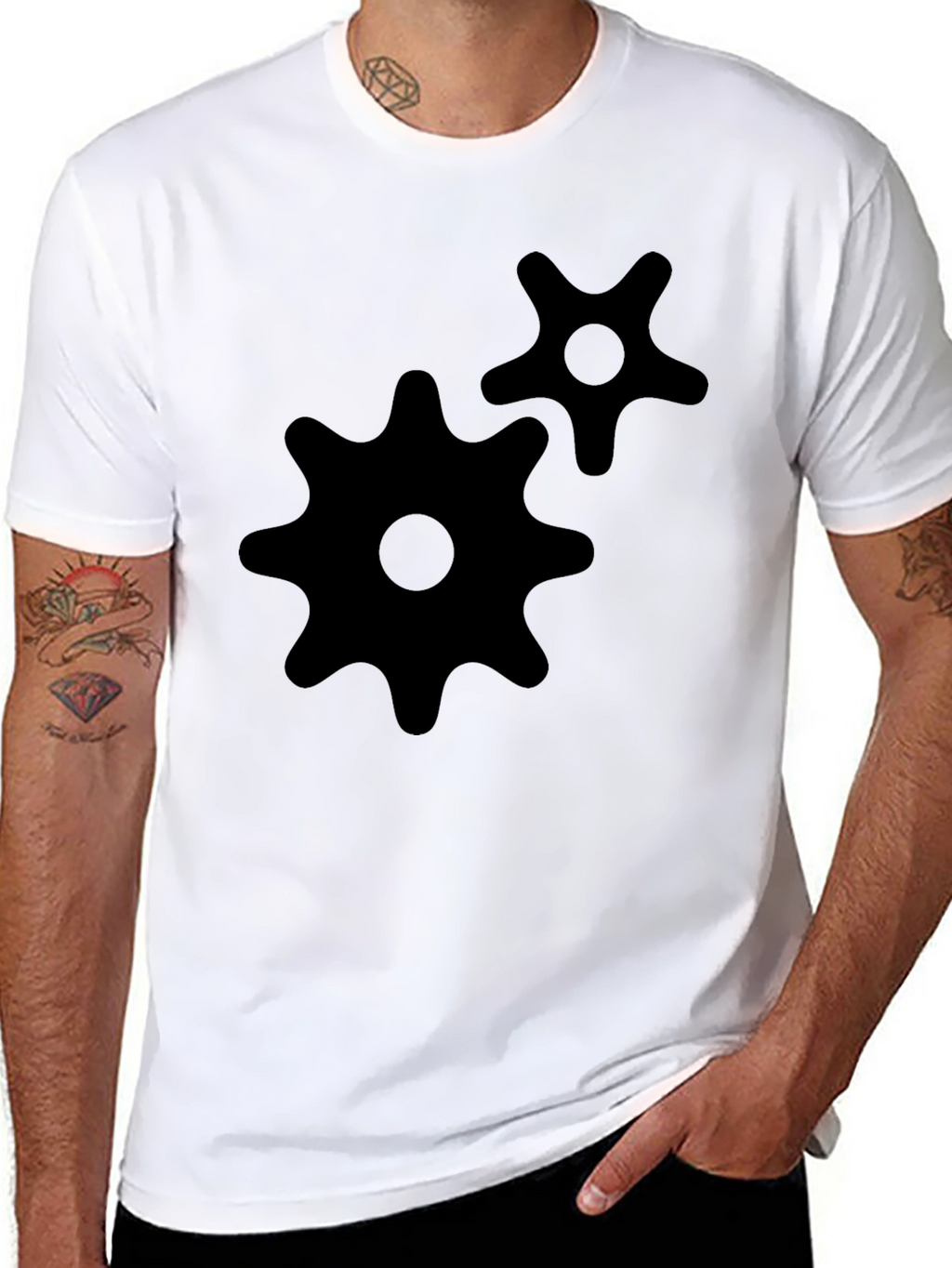 Gear Graphic Black T-Shirt