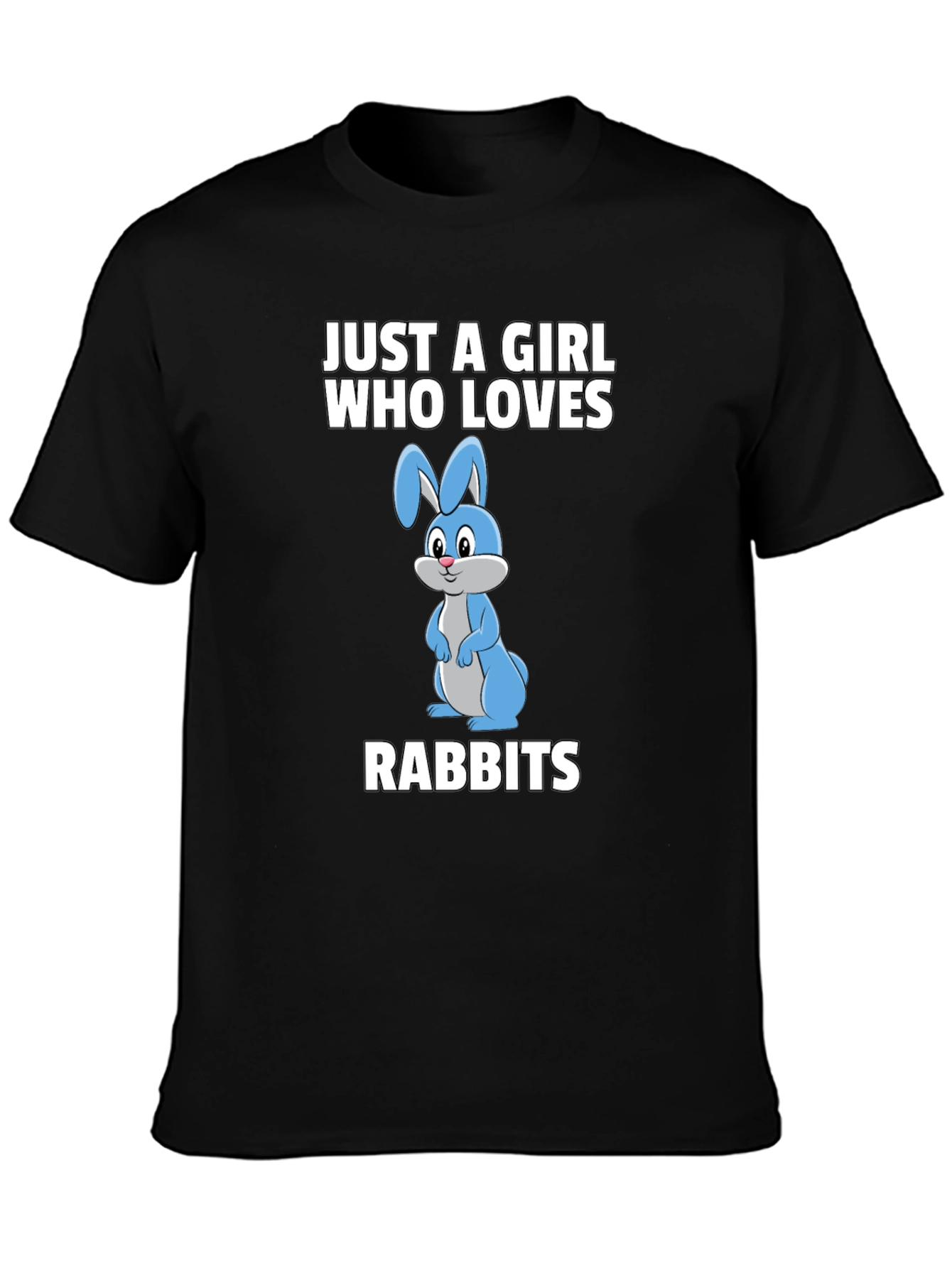 Just a Girl Who Loves Rabbits Graphic T-Shirt