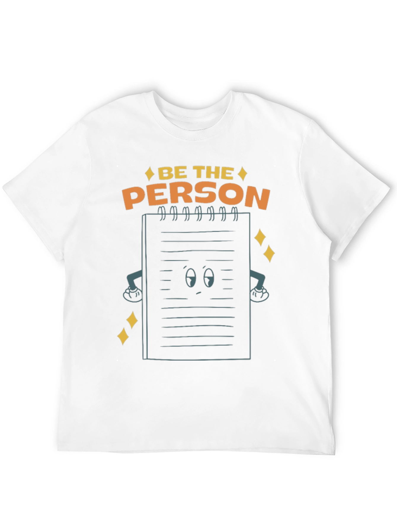 Be The Person Notebook Graphic Tee - Black