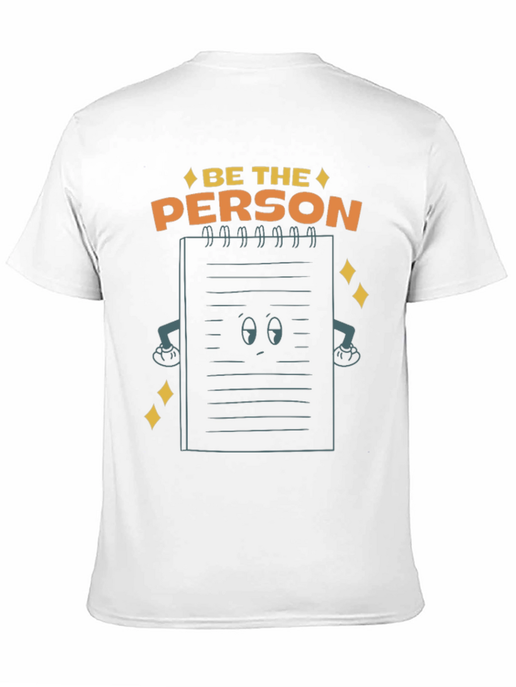 Be The Person Notebook Graphic Tee - Black