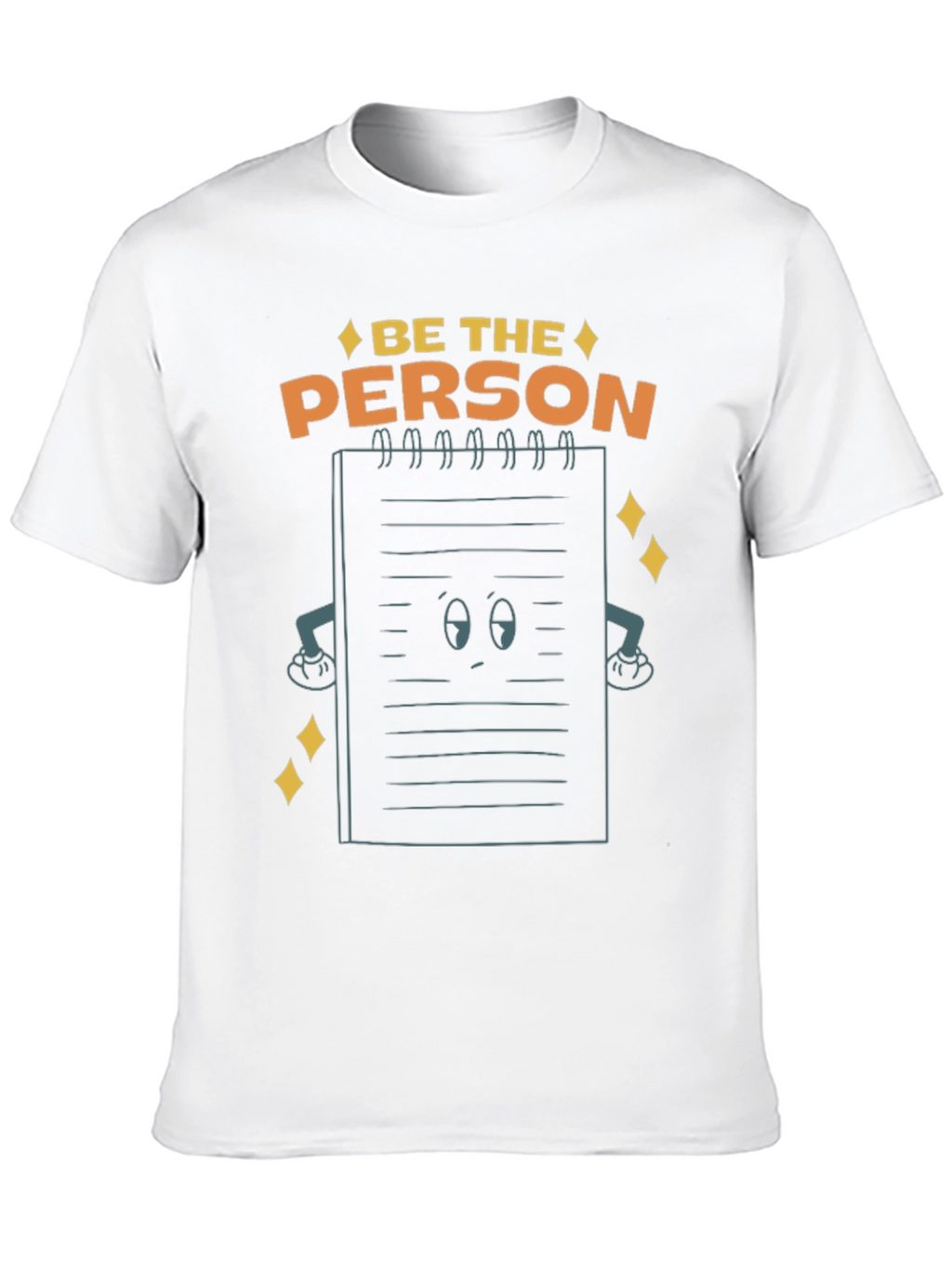 Be The Person Notebook Graphic Tee - Black