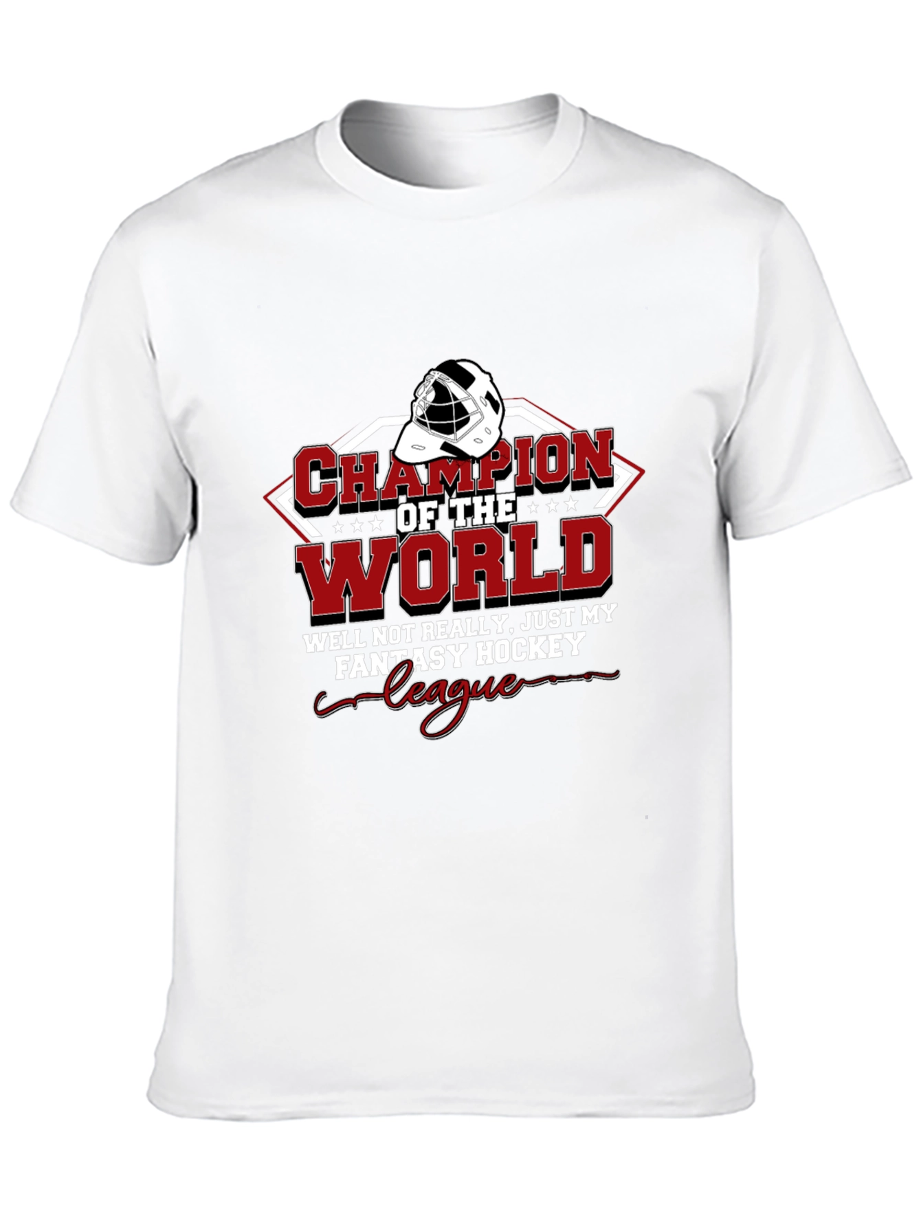 Fantasy Hockey Champion T-Shirt - Black